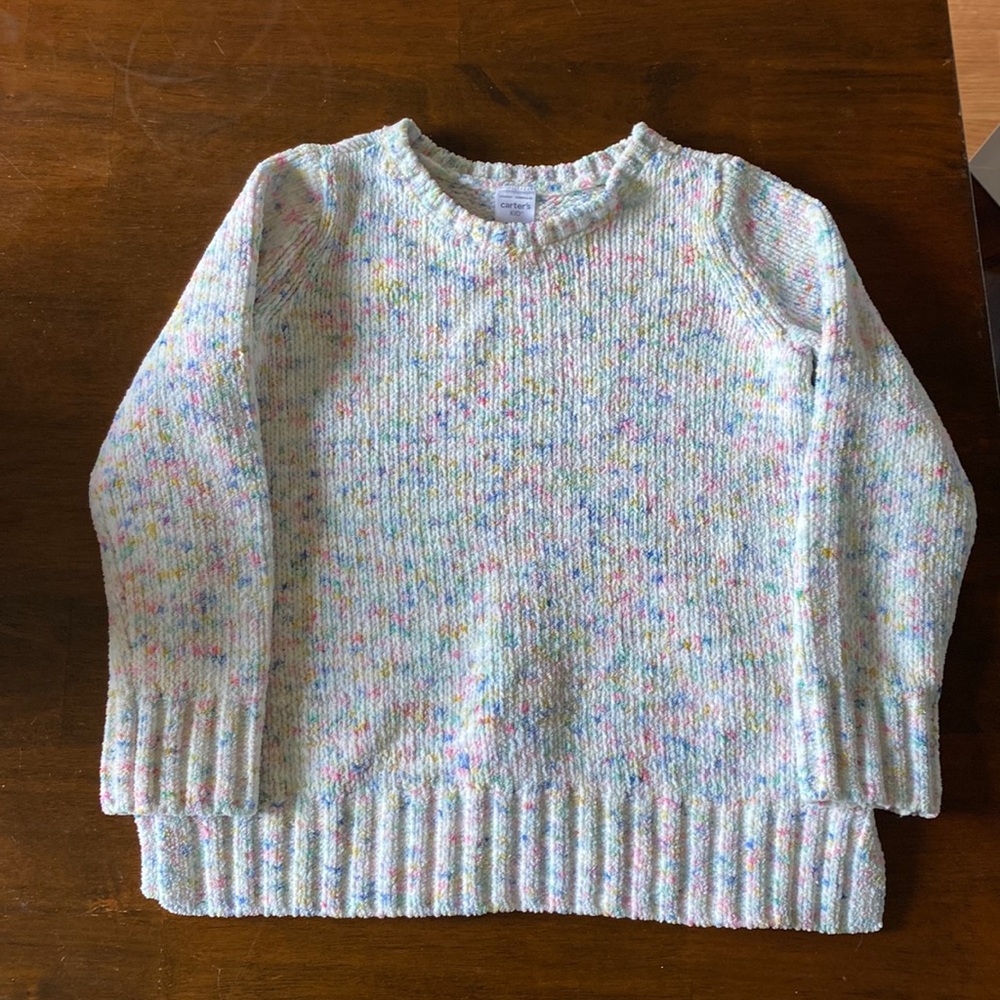 🌻 3/$10 Rainbow Confetti Sweater